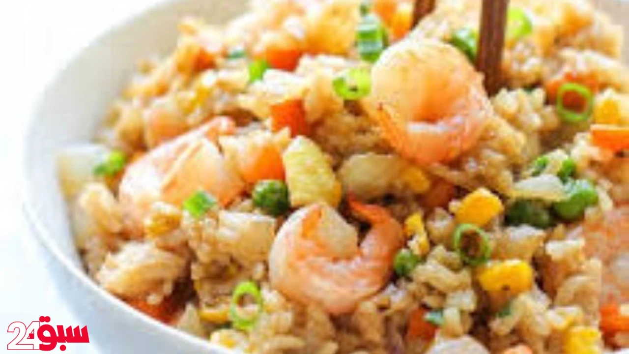 طريقة عمل أرز بالجمبري والمشروم مثل المطاعم بخطوات سهلة ونتيجة مضمونة